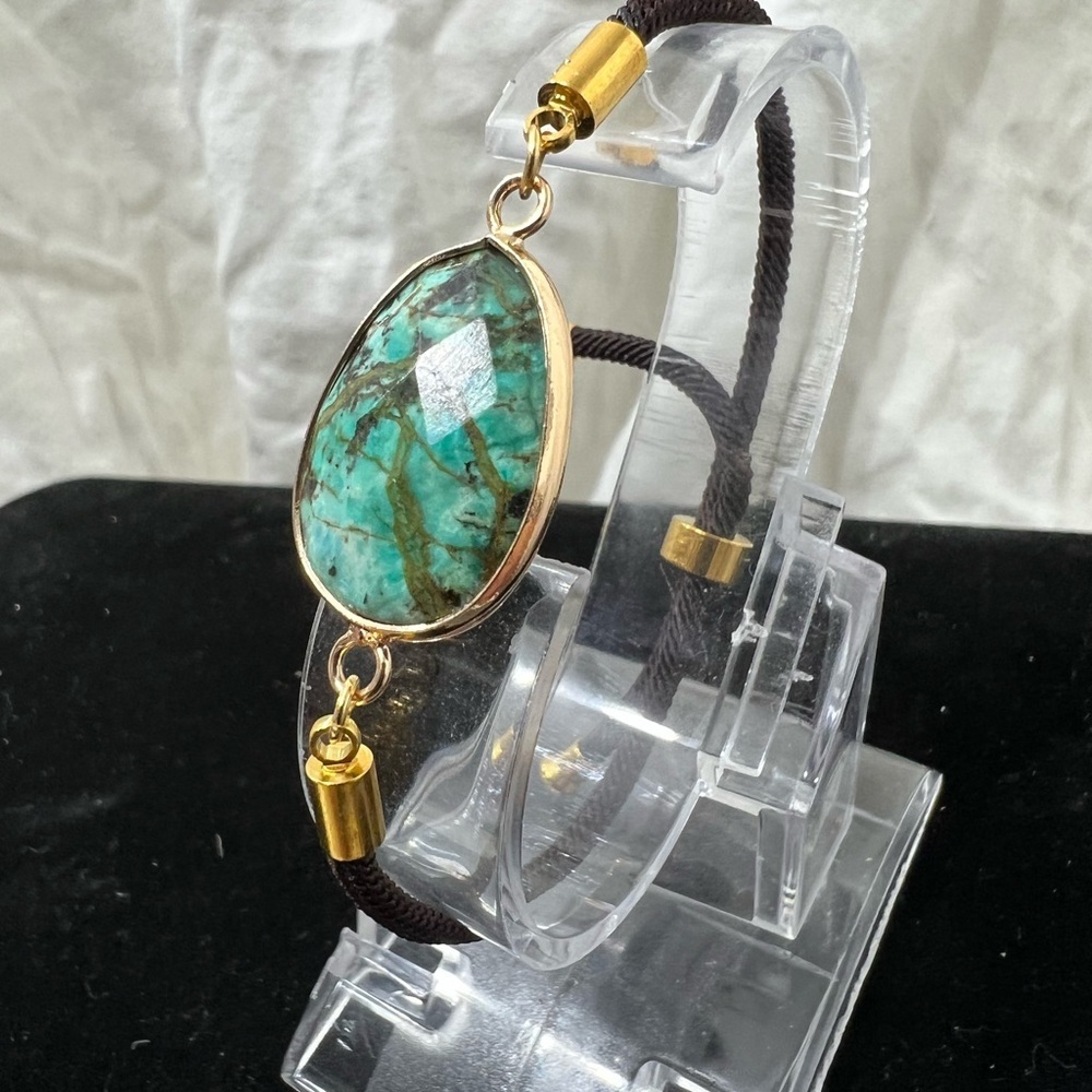 Fashion Jewelry Ladys Genuine African Turquoise Gem
Stone On A Fabric โ๏ธ - Picture 3 of 14